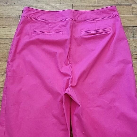 Charter Club Cropped Wide Leg Sailor Pants Hot Pink High Rise Barbie Nautical - Picture 4 of 15
